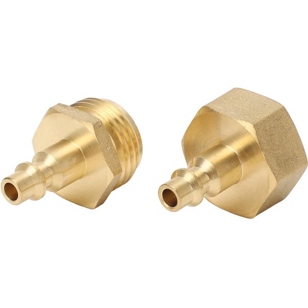 2 Piezas De Compresor De Aire, 1 Adaptador De 4 Pulgadas A Manguera De JardíN, 3 Adaptadores De Rosca De 4 Pulgadas Para Rv, Autocaravana, Barco, Caravana Y Remolque De Viaje.-image