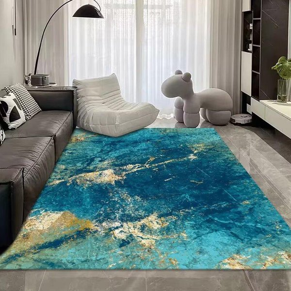 DecoracióN NóRdica De HabitacióN Alfombra EstéTica Sala De Estar Moderna Alfombra Antideslizante Lavable Alfombra Grande Para HabitacióN 200*250Cm-image