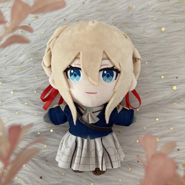 Pluszowe Zabawki Violet Evergarden Lalki Cosplay Figurka Pluszowa Z Anime KreskóWki Poduszka Na Kanapę ŁóżKo Peluche Poduszka Pluszaki Dla Dzieci Prezenty ŚWiąTeczne 20C 20Cm BiałY-image