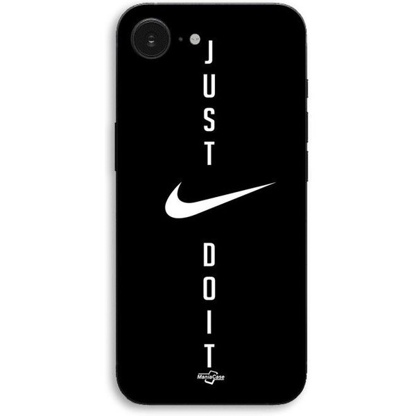 Funda Para Iphone 17E Logo Nike Just Do It Fondo Negro Maniacase Negro-image