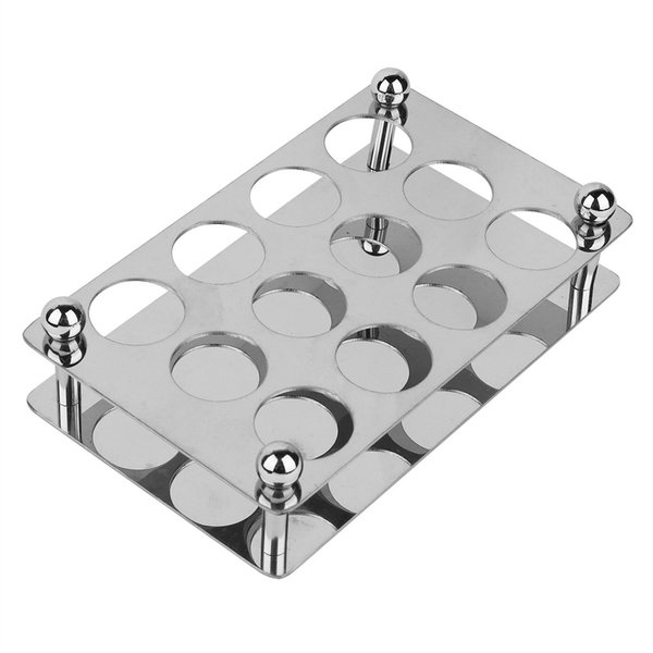 Estante Para Copas De Vino Soporte Para Copas De Vino Con Pie Colgador De Almacenamiento De Copas Estante De Secado Con 12 Agujeros-image
