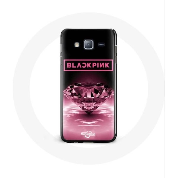 Funda - Maniacase - Samsung Galaxy J7 2016 - Negro - Logo Blackpink - Flexible Negro-image