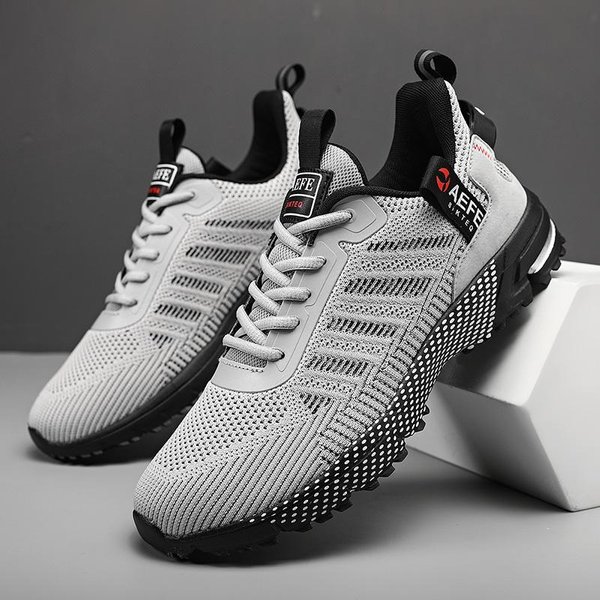 Nuevas Zapatillas De Running Para Hombre 2024 Transpirables Zapatos Deportivos Para Exteriores Zapatillas Ligeras Para Hombre Calzado AtléTico CóModo Para Entrenamiento 43 Black-image
