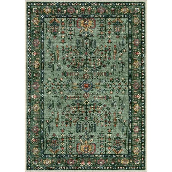 Vintage Orientalny Perski Dywanik Obszarowy, RóżOwy Boho Kwiatowy Dywanik PodłOgowy Do Salonu, AntypośLizgowy Zmywalny Dywan Do Sypialni 40X60Cm-Felt Gray-image