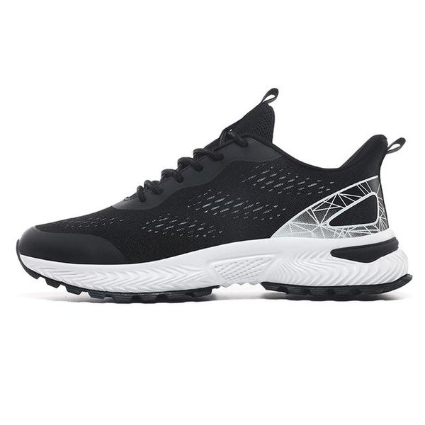 Nuevas Zapatillas Deportivas Casuales Para Hombre Transpirables Zapatillas Deportivas Para MaratóN Transpirables Suela Gruesa Ligero Zapatillas Para Correr Hombre Verano 39 Negro-image