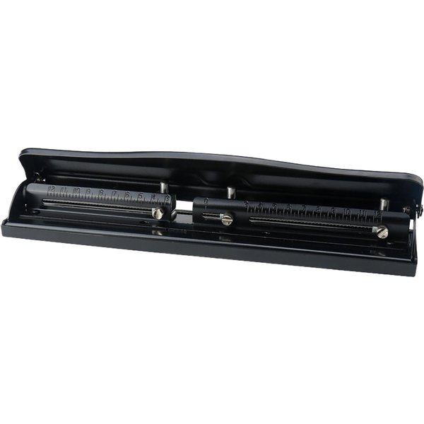 Perforadora De 3 Agujeros DiáMetro 7 Mm Espaciado Ajustable Perforadora De Metal Herramienta Manual De Bolsillo Para Perforar Papel A4-image