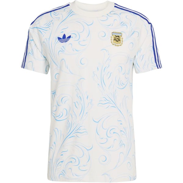 Camiseta Adidas Argentina Originals Estampado Integral Blanco Crudo Hombre Tops KF0323 M White-image