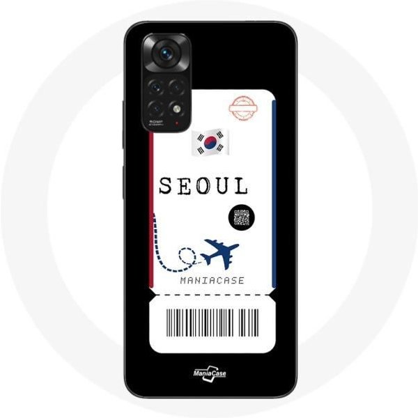 Funda - Xiaomi - Redmi Note 11S - Flexible - Billete De AvióN - Negro-image