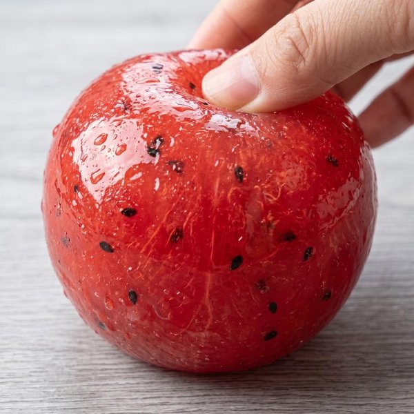 RęCznie Robiona, MięKka Zabawka Do śCiskania - Arbuzowy Slushy, Z Efektem Powolnego Odbicia, Do łAgodzenia Stresu, Realistyczny Model Owocu, Prezent Dla DorosłYch Red-image