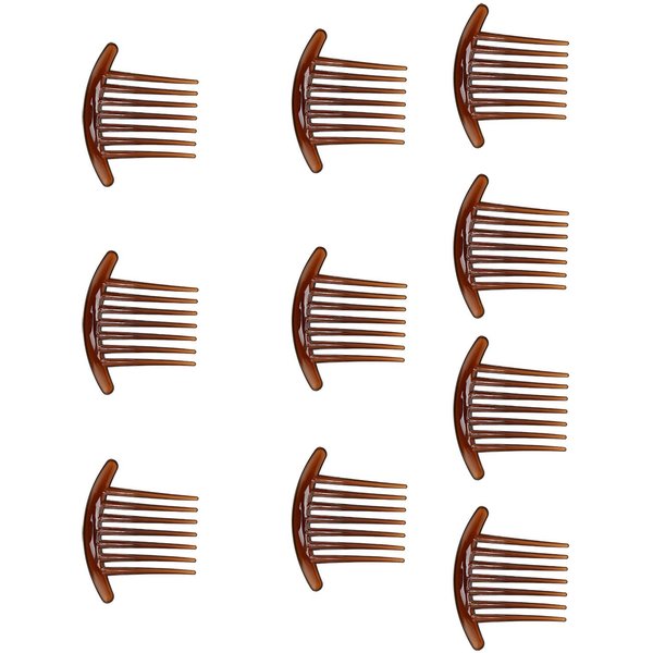 10 Peinetas Laterales Para El Cabello, Bordes Redondeados Suaves, Elegantes, De Moda, Peinetas De ABS Para NiñAs-image
