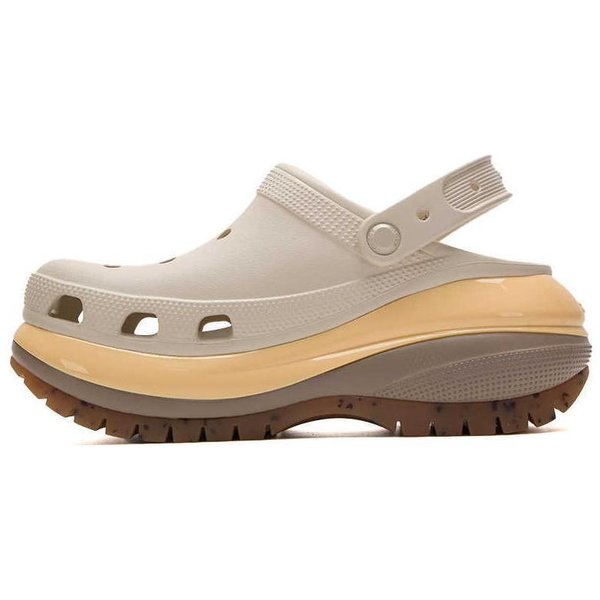 Zuecos Crocs Mega Crush Tono Almendra Zapatillas Unisex Crema Multicolor 207988-0LM 36-37-image