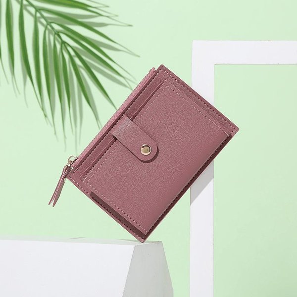 Carteras De Mujer De Piel SintéTica, Monedero PequeñO Con Cierre, Tarjetero, Monedero PequeñO, Monedero PequeñO Con Cremallera.-image