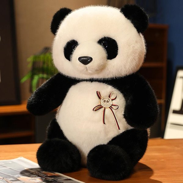 Lalka Panda Pluszowa Zabawka Symulacja Skarb Narodowy Lalka Wielka Panda Uroczy Prezent Urodzinowy Dla Dzieci 40Cm-image