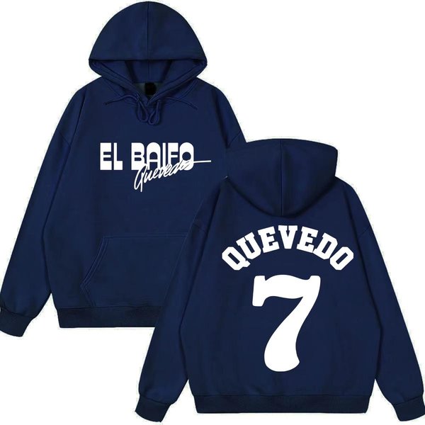 Quevedo EL Baifo Sudadera Con GráFicos De Gira Del ÁLbum 2026 Para Hombre Y Mujer Moda Sudadera De Manga Larga Holgada Oversize L-image