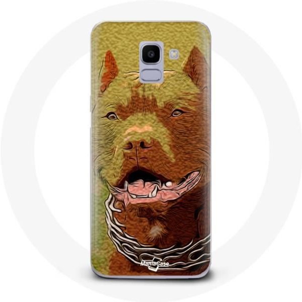 Funda Para Samsung Galaxy A8 2018 American Pit Bull Terrier-image