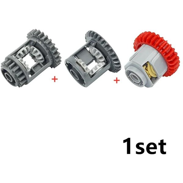 Klocki Techniczne MOC RóżNicowe Zabawki Z Mechanizmem RóżNicowym Część High-Tech 6573 62821 65414 CegłA SamoblokująCa-image