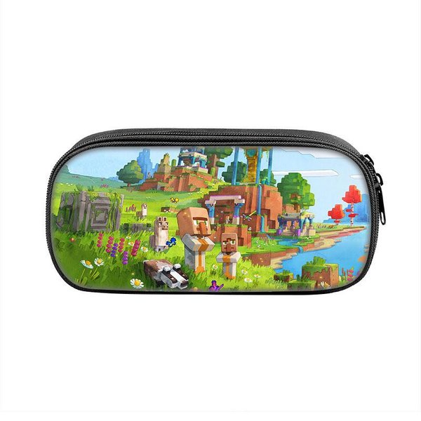 Estuche De Minecraft Legends Con Material De PoliéSter Para Estudiantes Y Uso Escolar Style 5-image
