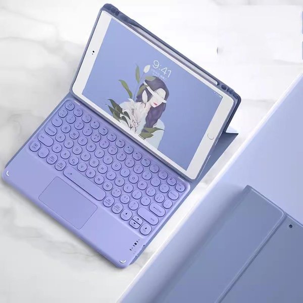 Funda Con Teclado TáCtil Para Redmi Pad Pro De 12.1 Pulgadas Funda Poco Pad Para Redmi Pad Pro 5G De 12.1 Pulgadas Funda Bluetooth InaláMbrica Redmi Pad Pro 12.1-image