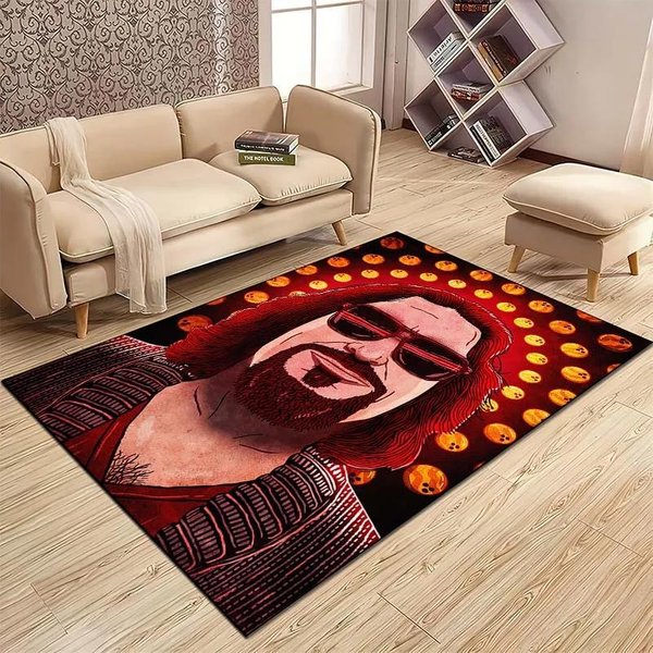 Dywan WzóR Wielki Lebowski Mata Kuchenna Wycieraczka Przed Drzwi Dekoracja PodłOgi W Sypialni Dywan Do Salonu Mata AntypośLizgowa Do ŁAzienki 40X60Cm (16X24In)-image