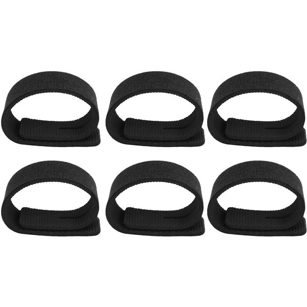 10 Piezas De Correas EláSticas Para CañA De Pescar, Bridas Para Aparejos De Pesca, Cables Para Cebo, CañA De Pescar, Spinning Y Mosca. Negro-image