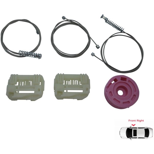 BWR5013 Kit De ReparacióN De Elevalunas EléCtrico Regulador Elevalunas Puerta Delantera Derecha Para Hyundai I30 MK1 FD 2007-2012 5 Puertas 824812L001-image