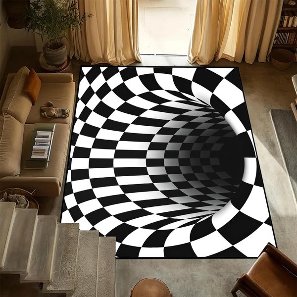 Dywan Ins 3D Z Iluzją Dziury Realistyczny Dywan PodłOgowy Jaskinia Zmywalny AntypośLizgowy Unikalny Dywan Z Iluzją Optyczną Do Salonu Popularny Dywan 40X60Cm-image