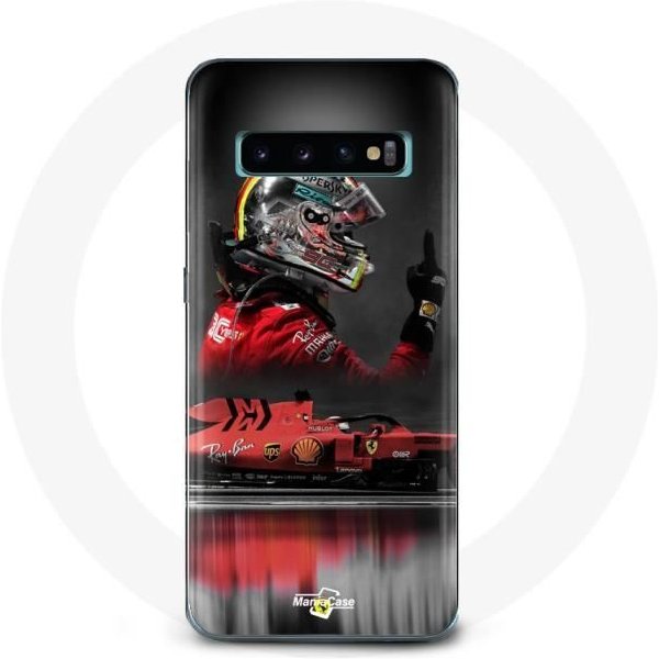 Funda Para Samsung Galaxy S10 Plus FóRmula 1 Sebastian Vettel Piloto De Automovilismo F1 Roja-image