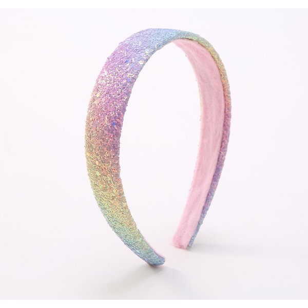 Diademas Brillantes Con Purpurina Para NiñOs, Diademas Anchas ArcoíRis Brillantes, Diadema Linda Para NiñOs, Diadema Gruesa Con Brillo Para NiñOs White-image
