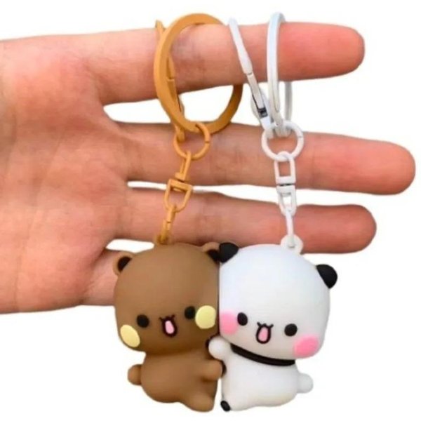 KreskóWkowy Panda Bubu Dudu Breloczek Magnetyczny Uroczy Wisiorek Do Plecaka Z Figurkami Figurki Figurki Akcesoria Dla Pary Idealny Prezent Tematyczny Fantasy Brown-image