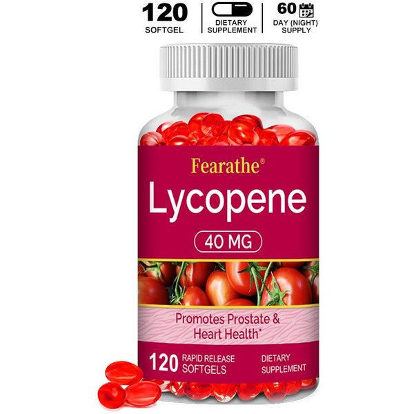 Licopeno 40 Mg CáPsulas Blandas De LiberacióN RáPida, Suplemento DietéTico Diario Para Hombres, 120 CáPsulas Blandas, Suministro Para 60 DíAs 120 Capsules-image