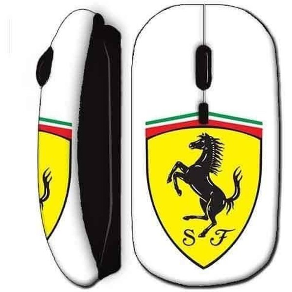 Souris Sans Fil Ferrari Logo Noire-image