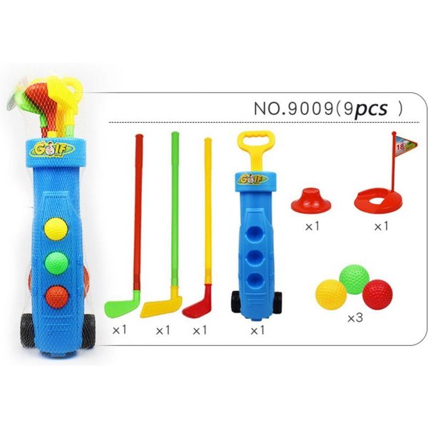 Zabawki Sportowe Gra W Golfa Zestaw Do Golfa Zabawka Mini Rekreacyjna Gra W Golfa Dla Dzieci Zestaw KijóW SprzęT Zestaw Do Zabawy Dzieci Zestaw KijóW Golfowych Zabawka Maluch-image