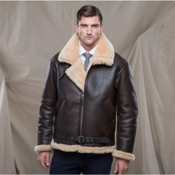 Abrigo De Cuero De Hombre Engrosado Con Piel Integrada, Industria Pesada Cruzada, Piel Integrada 5XL Gray-image