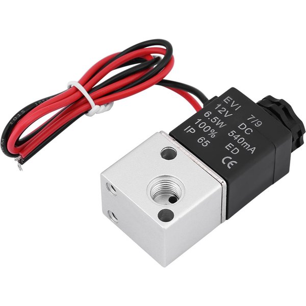3V1 06 3-DrożNy 2-Pozycyjny 1/8 BSP Normalnie ZamknięTy Pneumatyczny ZawóR Elektromagnetyczny( DC 12V)-image