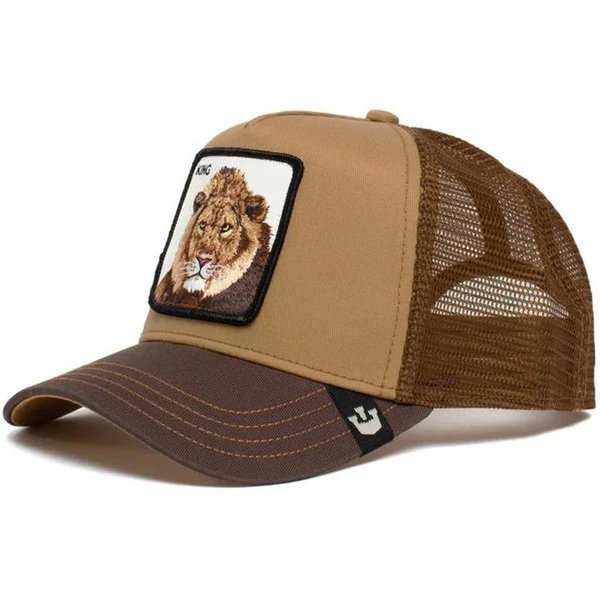 Moda ZwierzęTa Haft Czapki Z Daszkiem MężCzyźNi Kobiety Snapback Czapka Hip Hop Lato OddychająCa Siatka Sun Gorras Unisex Streetwear KośCi Brown-image