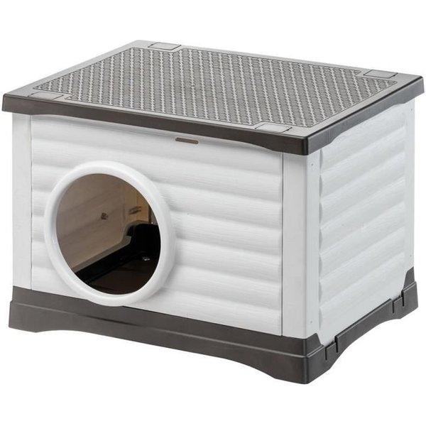 Nicho - Ferplast - Petvilla 60 - 54 X 43 X 38,5 Cm - Blanco / Gris-image
