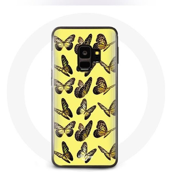 Funda - Maniacase - Samsung Galaxy S9 Plus - Mariposas - Amarillo - Flexible Amarillo-image