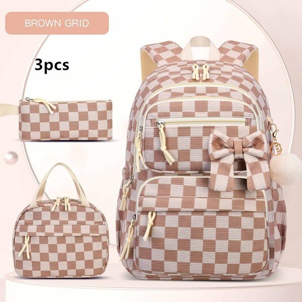 Mochila Premium De Gran Capacidad Bolso Escolar Simple Y Moderno Correa Ajustable Bolso De Universidad Mochila De Viaje Mochila Escolar Para Estudiantes-image