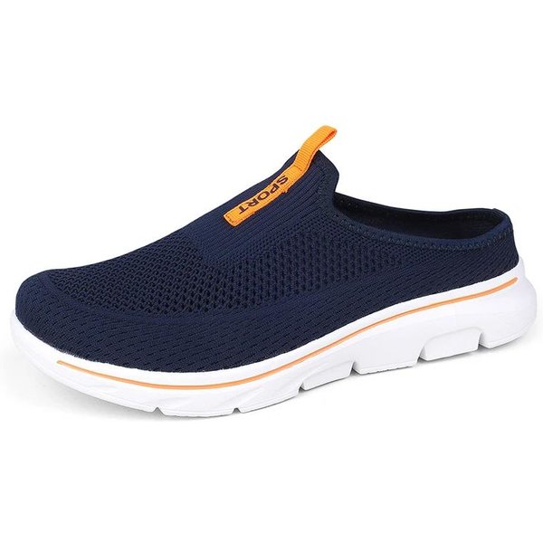 Talla Grande 48 49 Verano Hombres Zapatos Medios Slip On Zapatillas De Malla Chanclas Ligeras CóModas Transpirables Dropshipping 46 Azul Oscuro-image