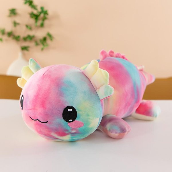 Peluche Kawaii De Ajolote SúPer Suave Lindo Animal Salamandra Peluche Peluche Almohada Ajolote DecoracióN Del Hogar Regalo De Navidad Para NiñOs-image