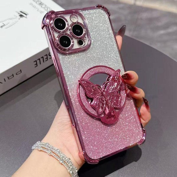 WstrząSoodporne Lustrzane Etui Motylkowe Na Telefon Dla Motorola Moto Edge 50 Pro Edge 50 Neo Edge 50 Edge 60 Fusion E15 G05 G86 G56 5G Pokrowiec Motorola Edge 50 Fusion-image