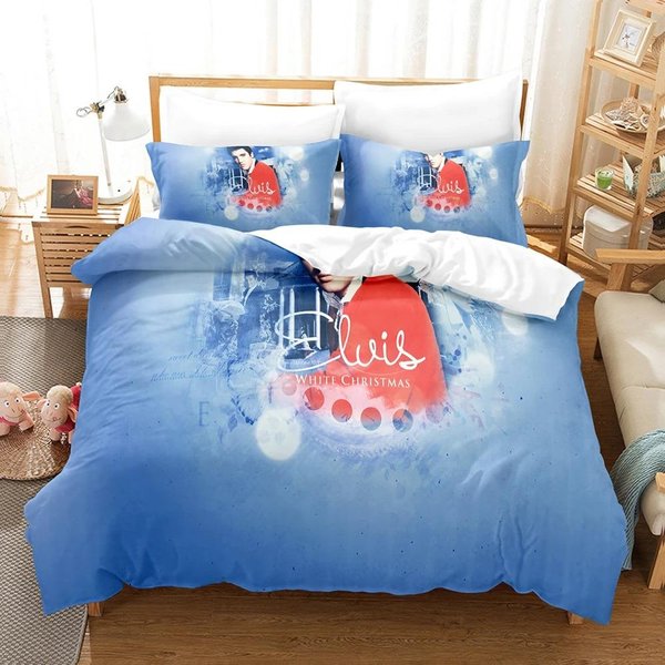 3D Elvis Presley Zestaw Poszewek Na KołDrę Twin Full Queen King PośCiel Z Poszewkami Na Poduszki MięKka Wygodna 70X133Cm 2Pcs-image
