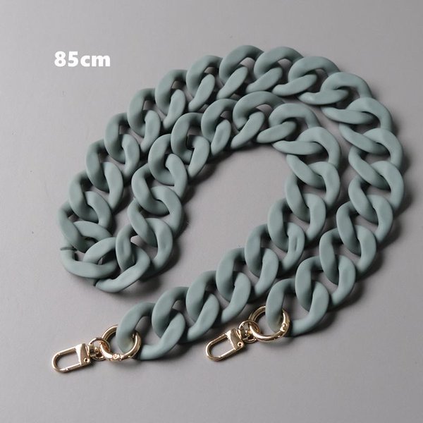 Cadena De Accesorios Para Bolso De Mujer, Cadena De Resina Verde, Blanca Y Negra, Correa Esmerilada De Lujo, Bolso De Mano Con Cadena, Nueva Moda 85CM Azul-image