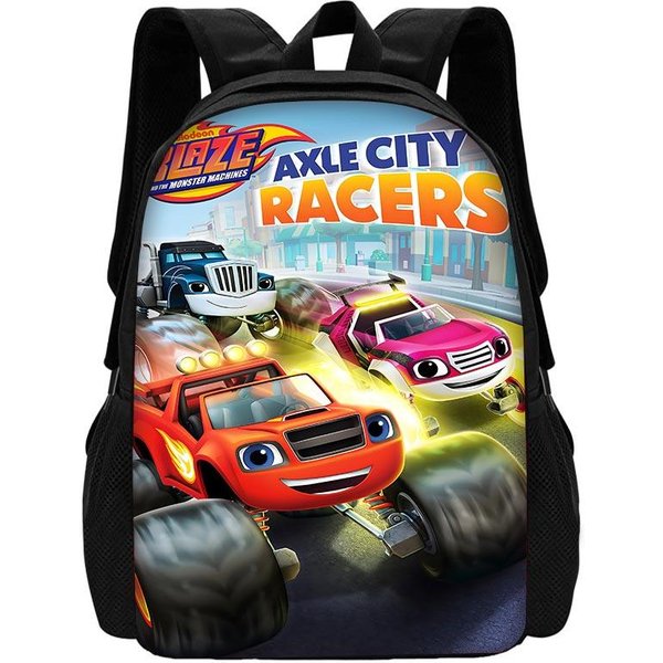 Dibujos Animados 3D Juegos Blaze Monster Machines Mochila Escolar Infantil Con Bolsas Para El Almuerzo, Estuches, Bolsas Escolares Para NiñOs NiñAs Mejor Regalo-image