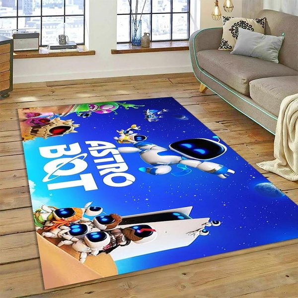 Nuevo Estilo 27 Astro Bot Juego Robot De Dibujos Animados Regalo Alfombra Para Sala De Estar Dormitorio Hogar DecoracióN De Sofá, Alfombrilla Antideslizante Para Suelo Para NiñOs 80X120Cm( 31X47In)-image