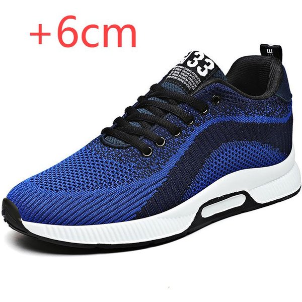 MęSkie Buty PodwyżSzająCe 6 Cm ZwięKszająCe Wzrost Buty Dla MężCzyzn Trampki Codzienne PodwyżSzająCe Sportowe Podeszwa + WkłAdka 6 Cm WyżSzy MężCzyzna 37-image