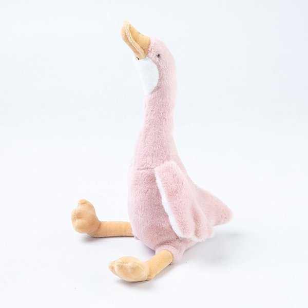 Lindo Peluche De Ganso Adorable Dibujo Animado Cisne Relleno Creativo MuñEco Ganso Blanco 50Cm Color Rosa-image