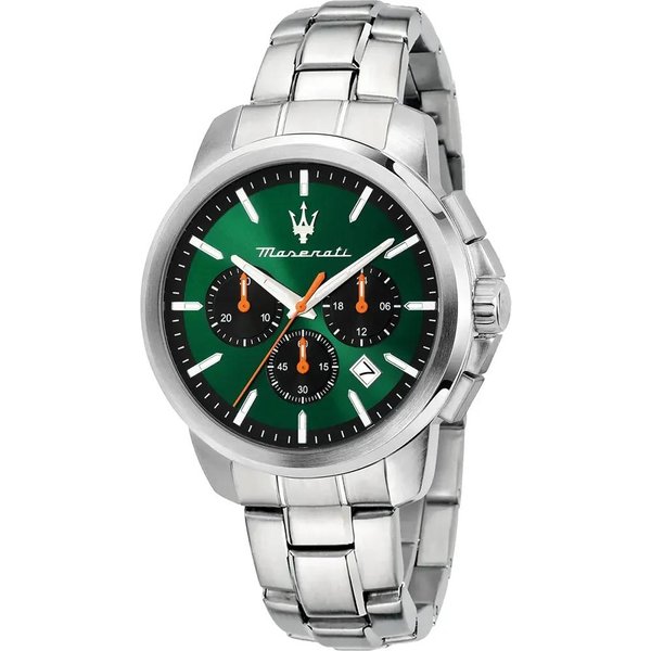 Maserati Successo Zielona Stal Nierdzewna MęSki Kwarcowy Chronograf Z Datą R8873621043 Zielony-image