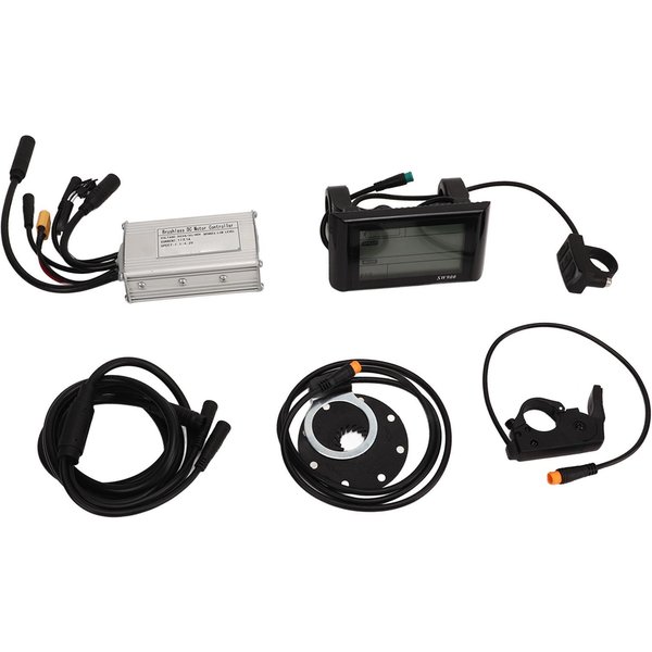 Kit Controlador Retrofit Bicicleta EléCtrica Panel SW900 Gatillo Palanca De Cambios Controlador Onda Senoidal 17A 3 Modos-image