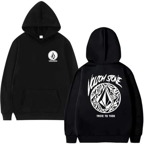Sudadera Con Capucha De Manga Larga Para Hombre De Volcom. Estilo Hip-Hop, Casual, Urbano, Para Actividades Al Aire Libre, OtoñO E Invierno. M MarróN-image